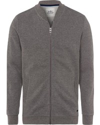 grauer Pullover mit einem Reißverschluß von edc by Esprit