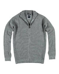 grauer Pullover mit einem Reißverschluß von ENGBERS