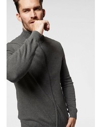 grauer Pullover mit einem Reißverschluß von Esprit