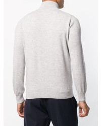 grauer Pullover mit einem Reißverschluß von Ballantyne