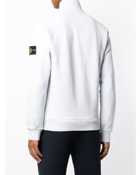 grauer Pullover mit einem Reißverschluß von Stone Island