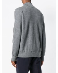 grauer Pullover mit einem Reißverschluß von Polo Ralph Lauren