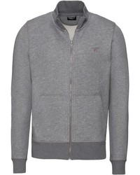 grauer Pullover mit einem Reißverschluß von Gant