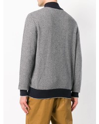 grauer Pullover mit einem Reißverschluß von N.Peal