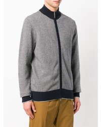 grauer Pullover mit einem Reißverschluß von N.Peal