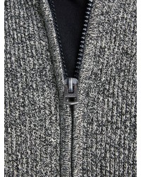 grauer Pullover mit einem Reißverschluß von Jack & Jones