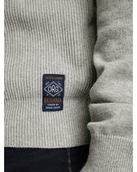 grauer Pullover mit einem Reißverschluß von Jack & Jones