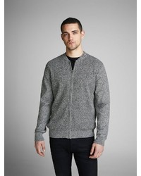 grauer Pullover mit einem Reißverschluß von Jack & Jones