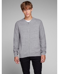 grauer Pullover mit einem Reißverschluß von Jack & Jones