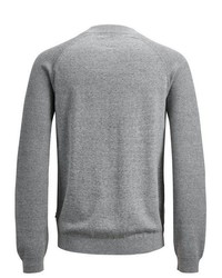grauer Pullover mit einem Reißverschluß von Jack & Jones