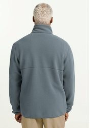 grauer Pullover mit einem Reißverschluß von Jack Wolfskin