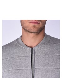 grauer Pullover mit einem Reißverschluß von Kaporal