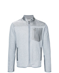 grauer Pullover mit einem Reißverschluß von Kent & Curwen