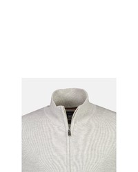 grauer Pullover mit einem Reißverschluß von LERROS