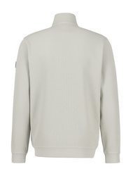 grauer Pullover mit einem Reißverschluß von LERROS