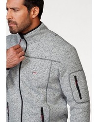 grauer Pullover mit einem Reißverschluß von MAN´S WORLD