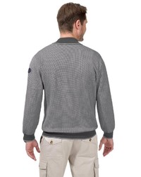 grauer Pullover mit einem Reißverschluß von MARCO DONATI