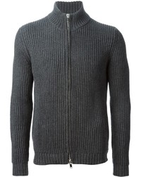 grauer Pullover mit einem Reißverschluß von Nuur