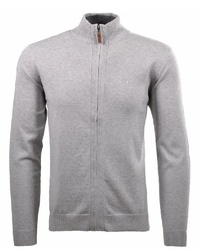 grauer Pullover mit einem Reißverschluß von RAGMAN