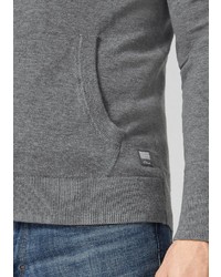 grauer Pullover mit einem Reißverschluß von S.OLIVER RED LABEL