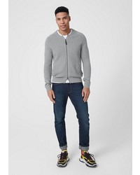 grauer Pullover mit einem Reißverschluß von S.OLIVER RED LABEL