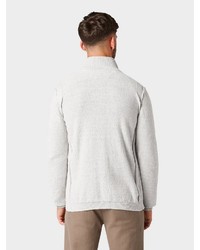 grauer Pullover mit einem Reißverschluß von Tom Tailor