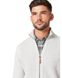 grauer Pullover mit einem Reißverschluß von Tom Tailor