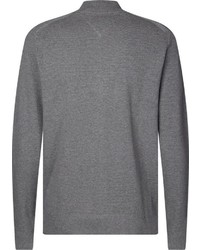 grauer Pullover mit einem Reißverschluß von Tommy Hilfiger