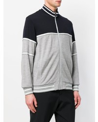 grauer Pullover mit einem Reißverschluß von Z Zegna