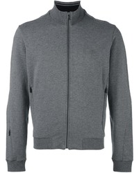 grauer Pullover mit einem Reißverschluß von Z Zegna