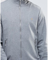 grauer Pullover mit einem Reißverschluß von Farah