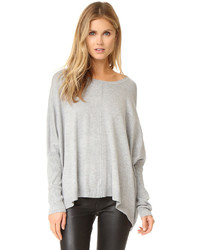 grauer Pullover mit einem Rundhalsausschnitt von 525 America