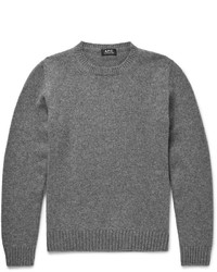 grauer Pullover mit einem Rundhalsausschnitt von A.P.C.