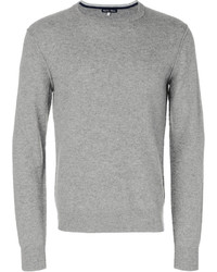 grauer Pullover mit einem Rundhalsausschnitt von Alex Mill