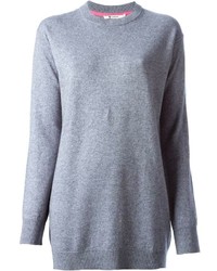 grauer Pullover mit einem Rundhalsausschnitt von Alexander Wang