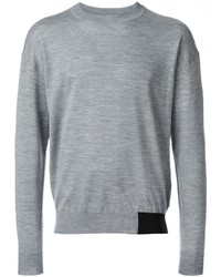 grauer Pullover mit einem Rundhalsausschnitt von Alexander Wang