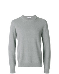 grauer Pullover mit einem Rundhalsausschnitt von AMI Alexandre Mattiussi