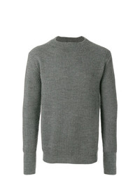 grauer Pullover mit einem Rundhalsausschnitt von Andersen-Andersen