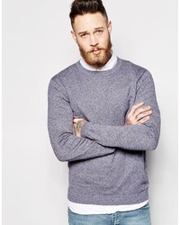 grauer Pullover mit einem Rundhalsausschnitt von Asos