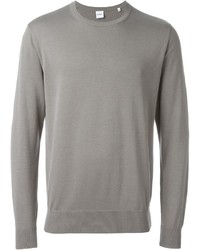 grauer Pullover mit einem Rundhalsausschnitt von Aspesi