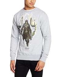 grauer Pullover mit einem Rundhalsausschnitt von Assassins Creed