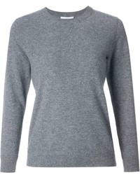 grauer Pullover mit einem Rundhalsausschnitt von ASTRAET