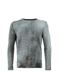 grauer Pullover mit einem Rundhalsausschnitt von Avant Toi