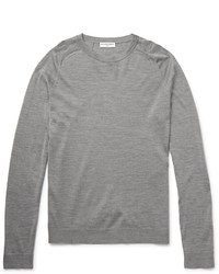 grauer Pullover mit einem Rundhalsausschnitt von Balenciaga