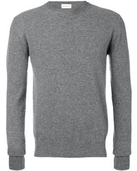 grauer Pullover mit einem Rundhalsausschnitt von Ballantyne