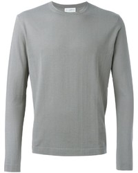 grauer Pullover mit einem Rundhalsausschnitt von Ballantyne