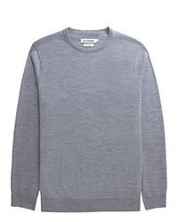 grauer Pullover mit einem Rundhalsausschnitt von Ben Sherman