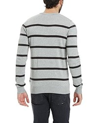 grauer Pullover mit einem Rundhalsausschnitt von Bench