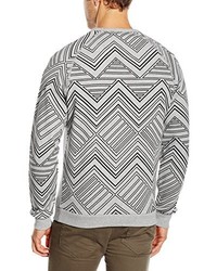 grauer Pullover mit einem Rundhalsausschnitt von Bjorn Borg