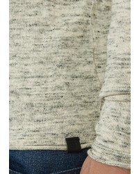 grauer Pullover mit einem Rundhalsausschnitt von BLEND